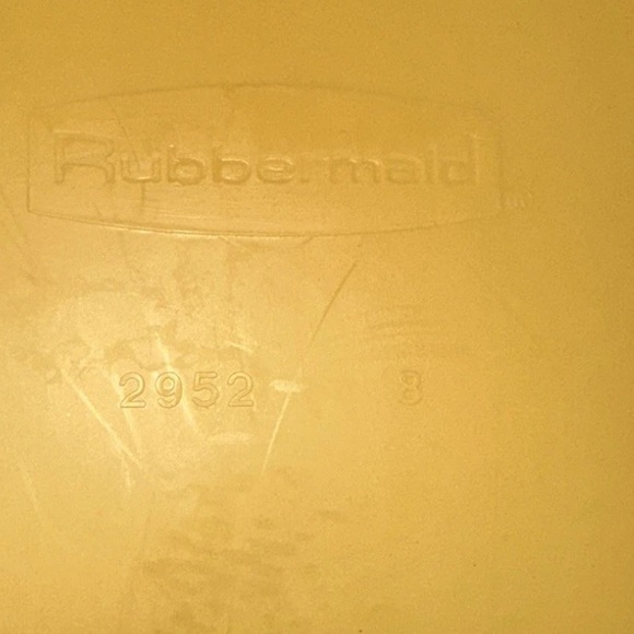 Vtg 1970s Rubbermaid Wastebasket 2952 Floral Trashcan 1972 Yellow Daisy 10" Tall - Picture 4 of 5